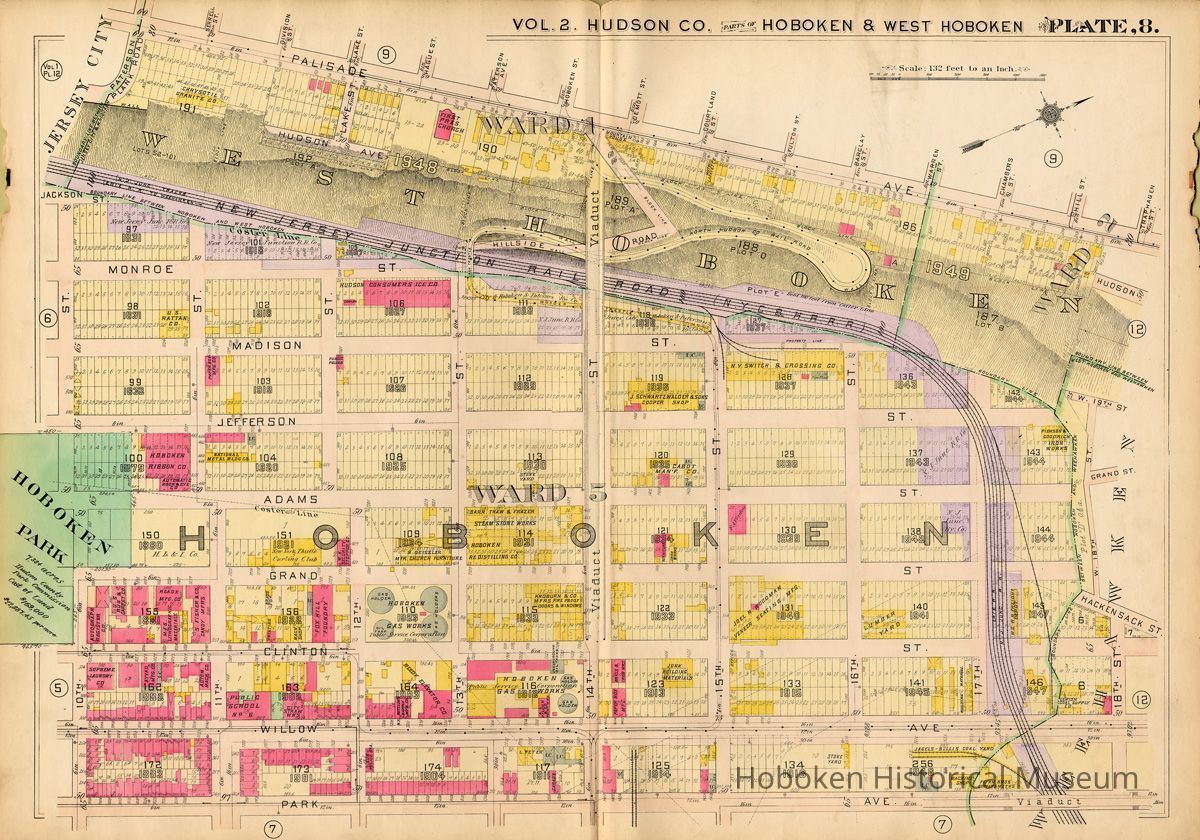 Hopkins Atlas 1909 plate eight full map