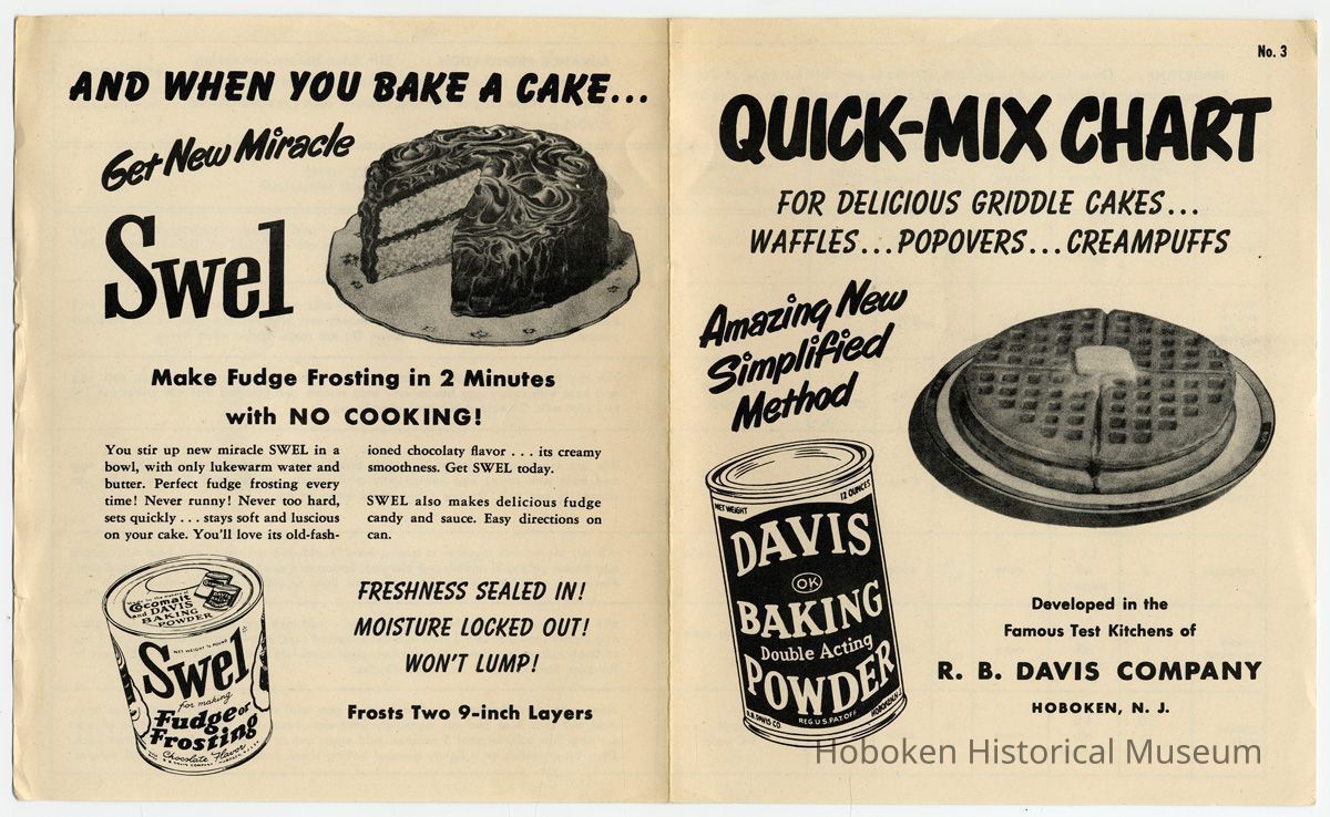 pamphlet No. 3 outside pages (Swel ad)