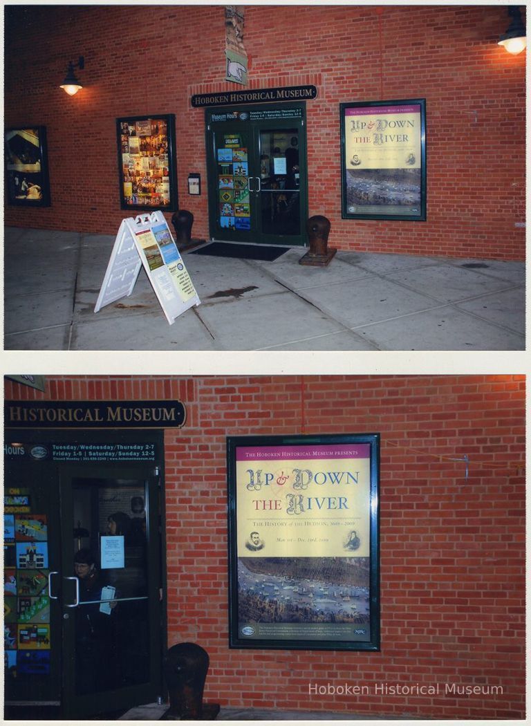 exterior walkway with signage