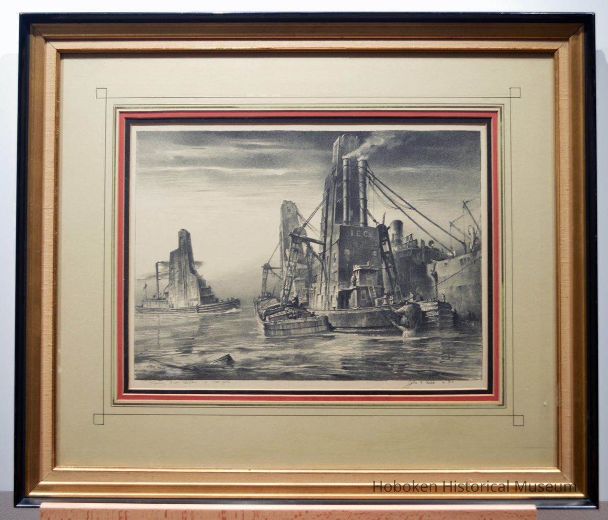 Lithograph as framed