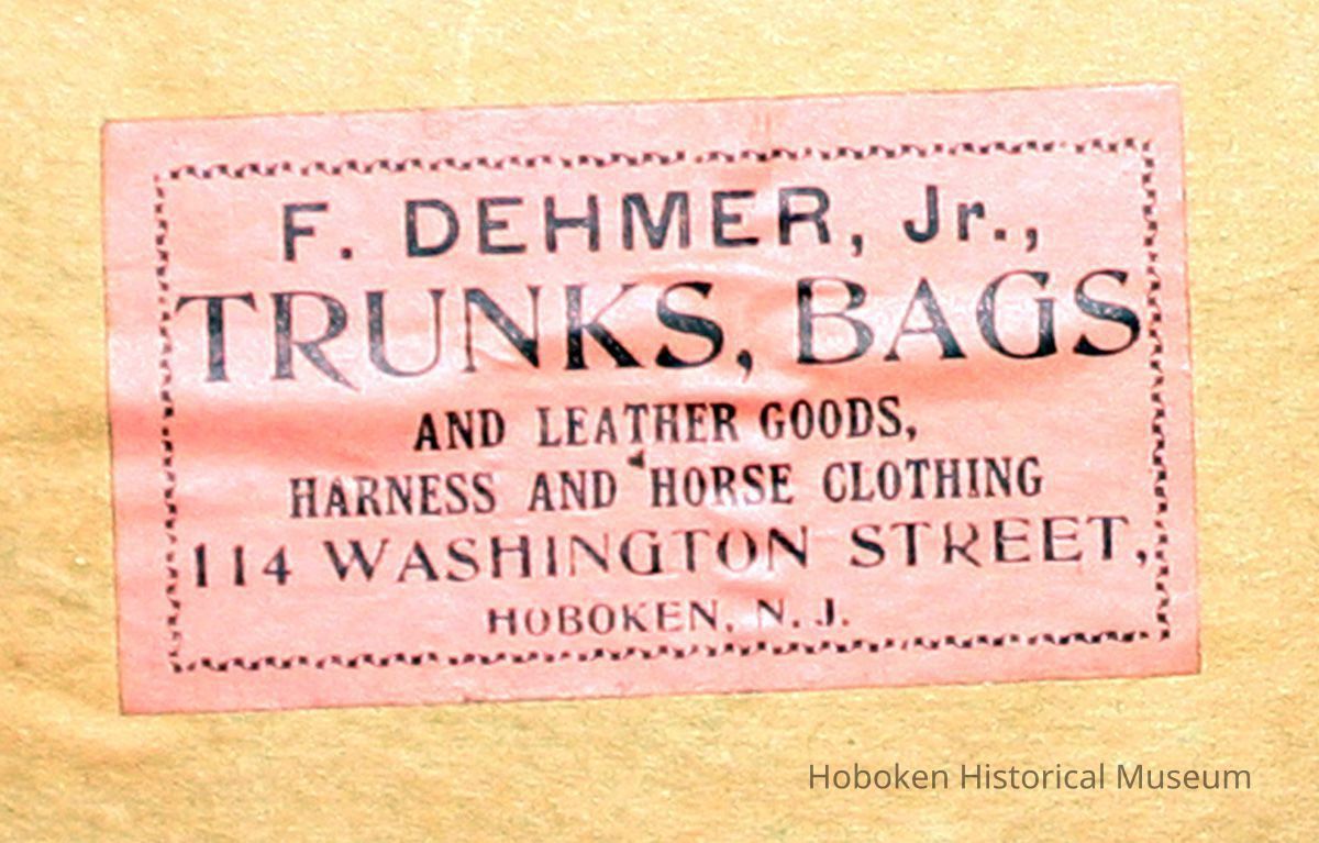 label inside trunk lid
