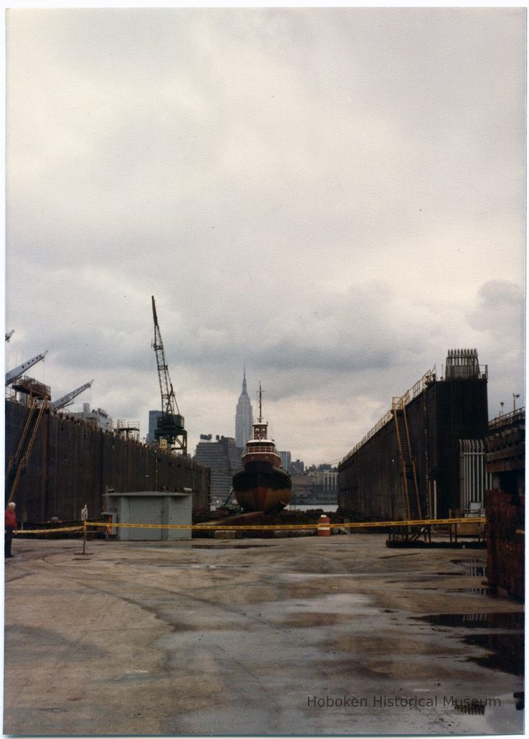 1: view of tugboat in drydock