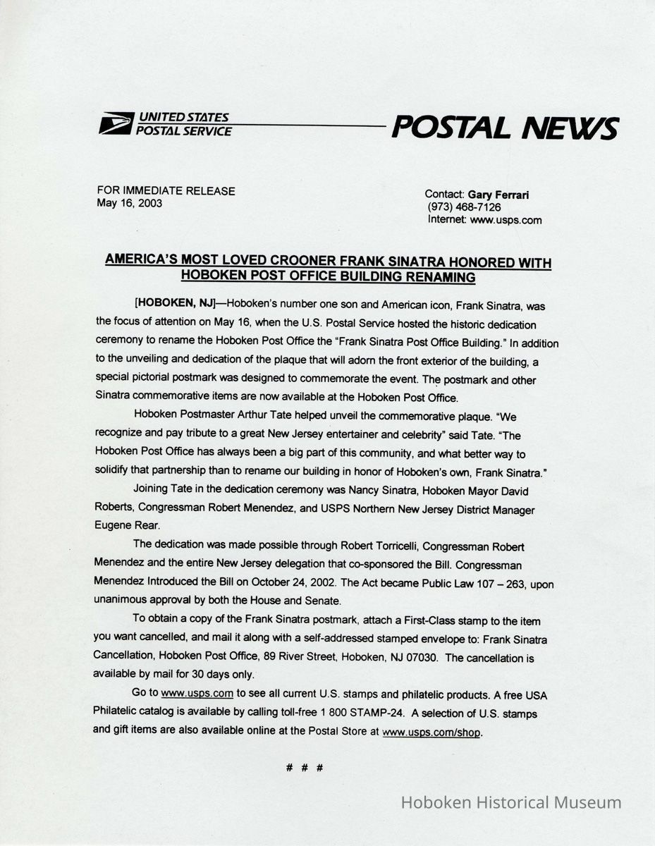 press release, 1st leaf