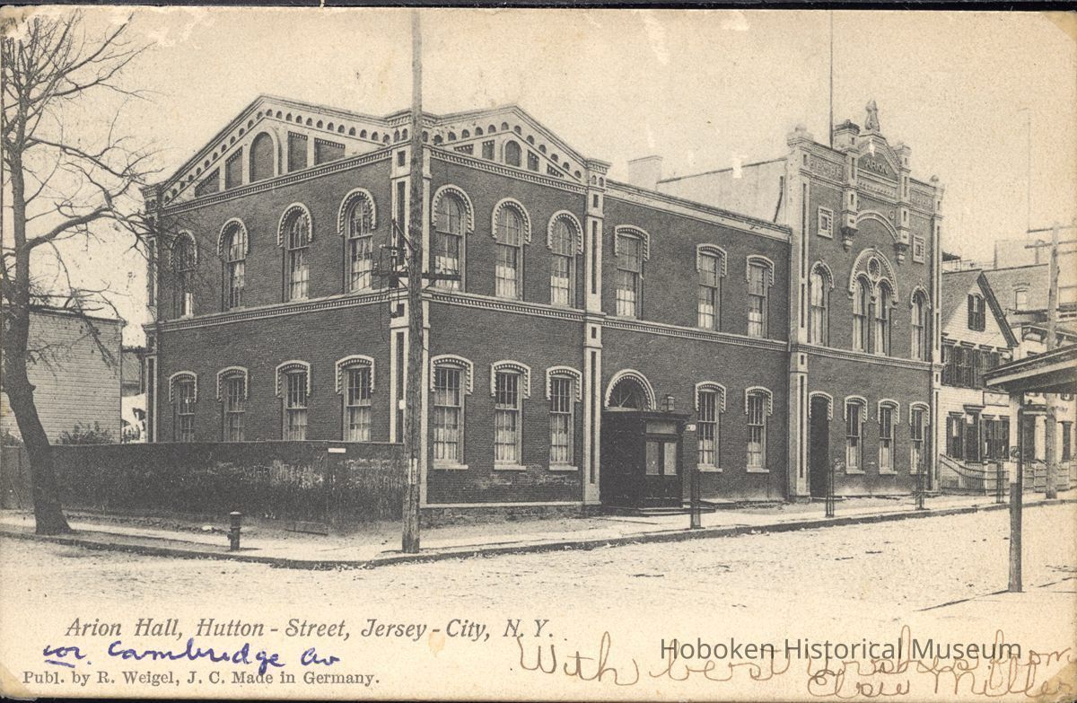 Postcard: Arian Hall, Jersey City, NJ picture number 1