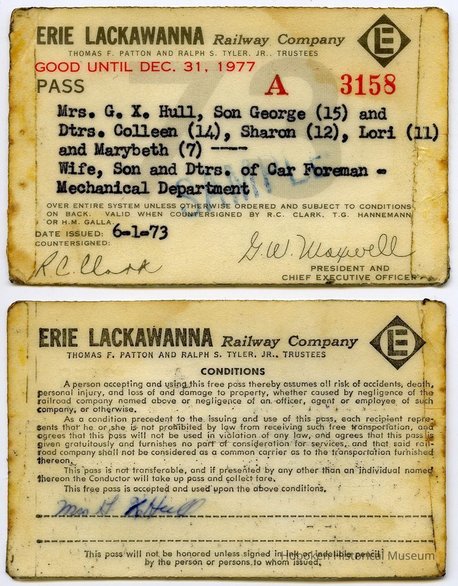 Pass A 3158; Hull, front and back (as split)