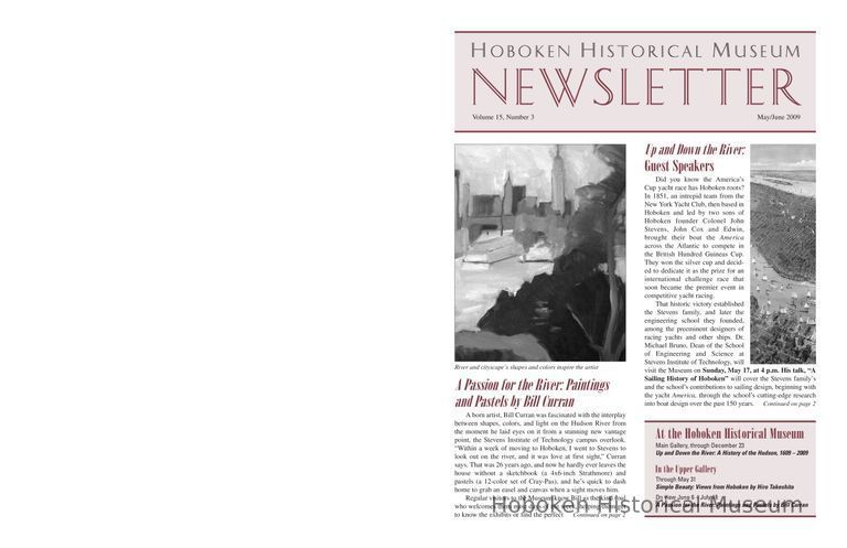 Hoboken Historical Museum Newsletter [Second Series], Volume 15, Number 3, May-June 2009. picture number 1