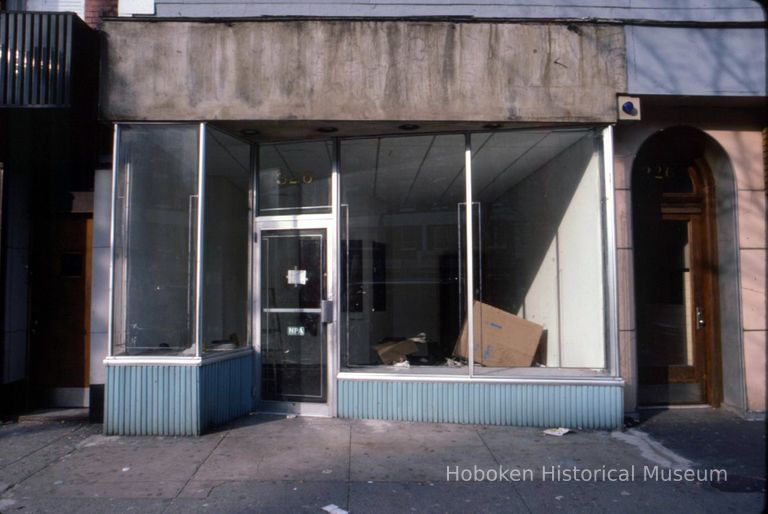 Color slide of a vacant storefront at 326 Washington St., Hoboken, December, 1983. picture number 1