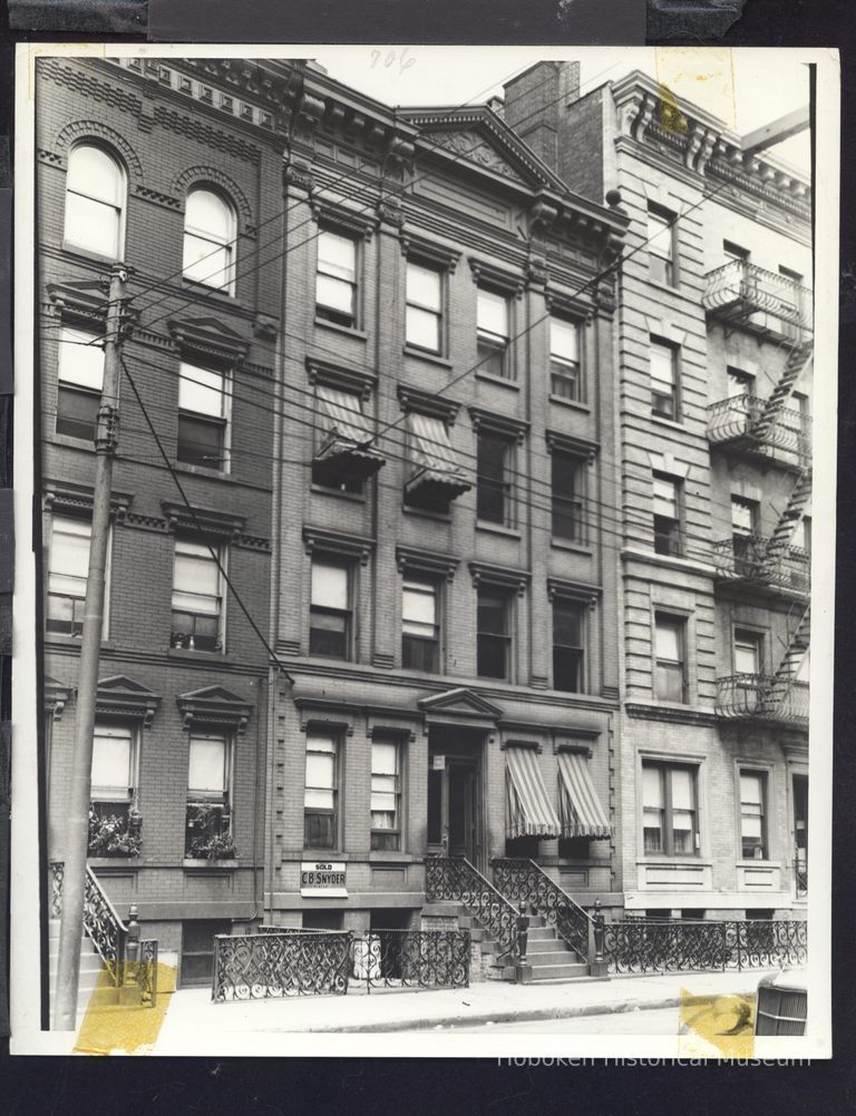 B+W Photo of 706 Willow Ave., Hoboken, NJ. Not dated. picture number 1