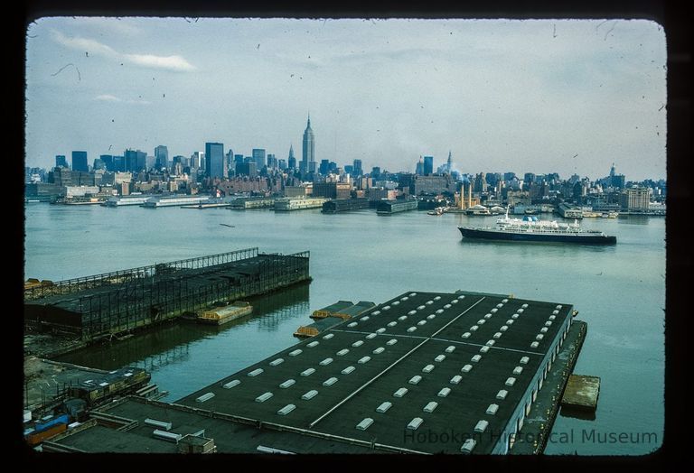 Color slide of aerial view from River & 3rd looking E picture number 1