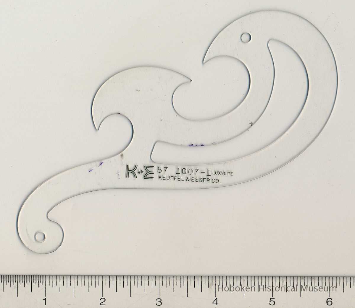 Irregular (french) curve, 57 1007-1, made by Keuffel & Esser Co., no date, circa late 1950s - 1960s. picture number 1
