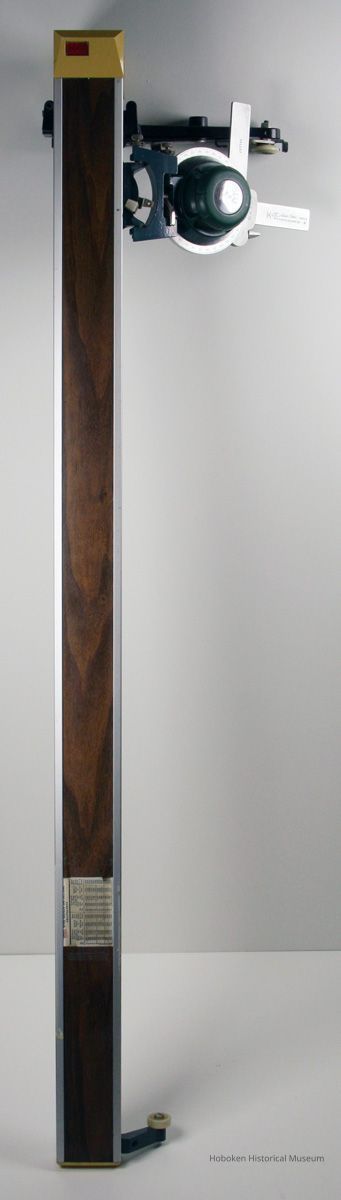 vertical track: full height view of front with sliding protracter head