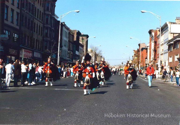 Color photo of the St. Patrick's Day Parade, Hoboken, 1987(?). picture number 1