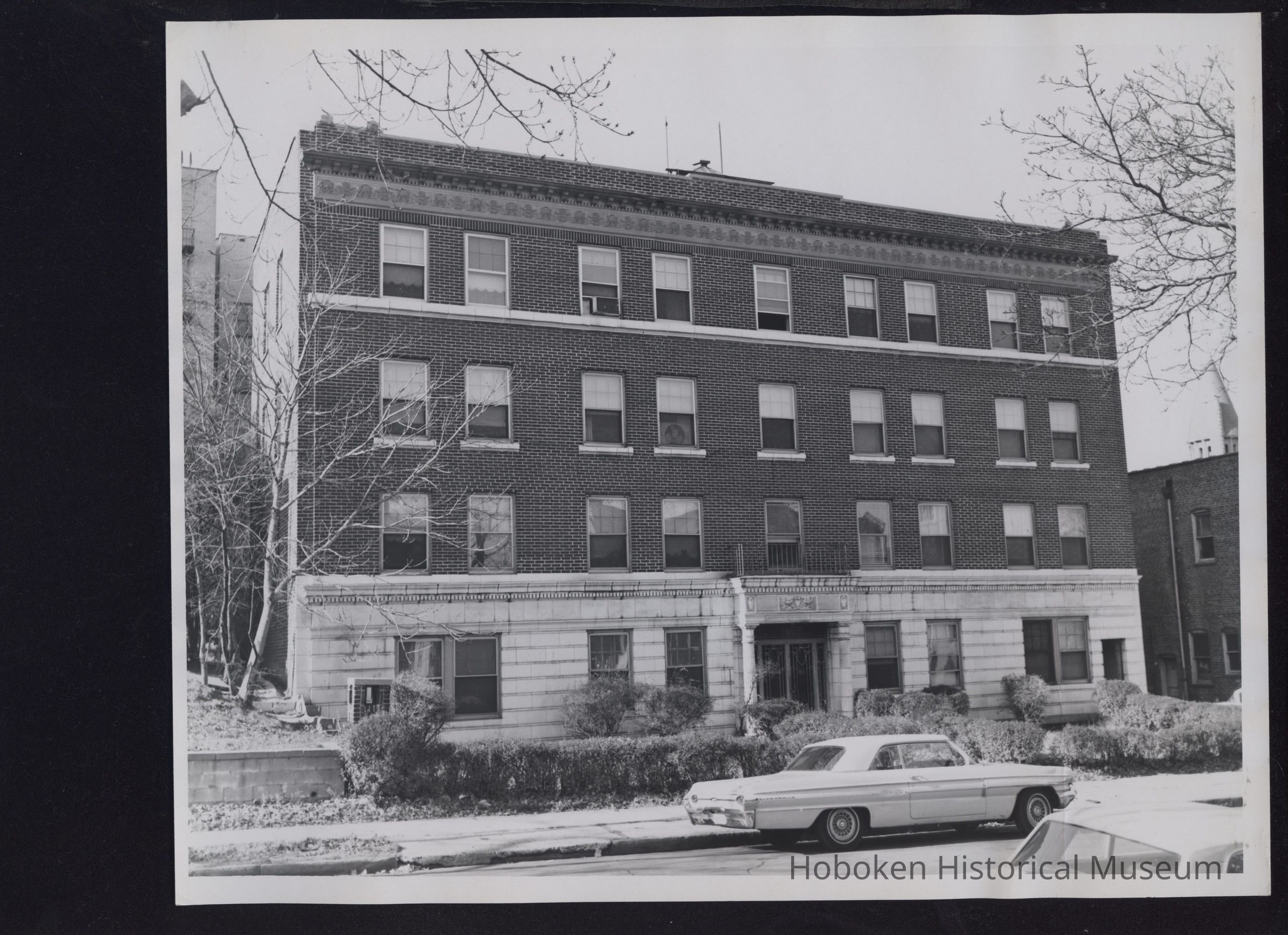 B&W photo of apartment building at 7-11 Hedden Terrace, Newark. picture number 1