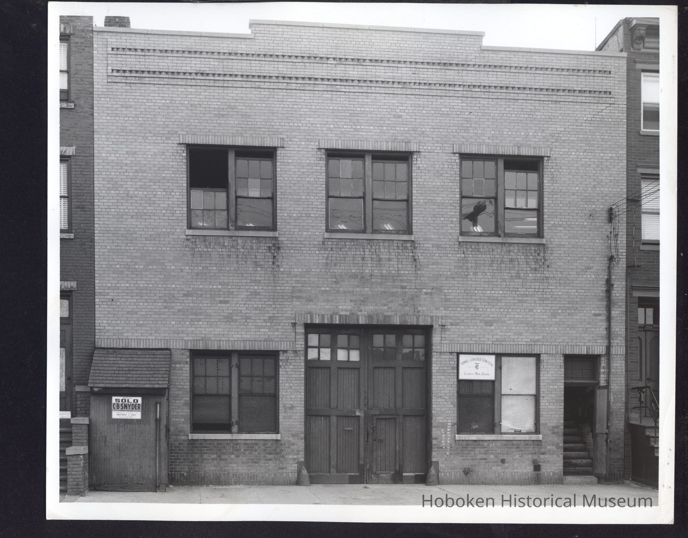 B&W photo of industrial building at 169-171 York Street, Jersey City. picture number 1