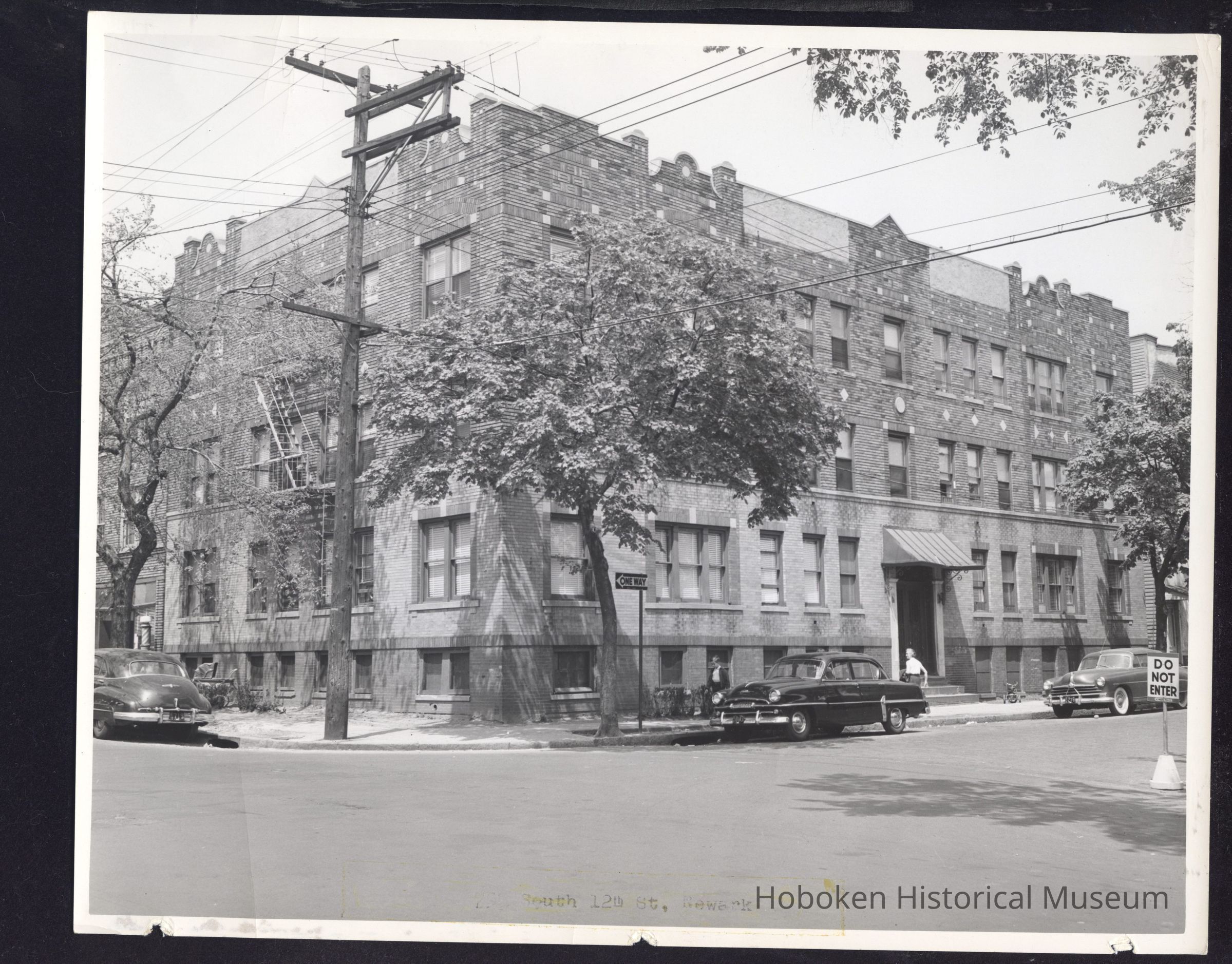 B&W photo of apartment building at 755 South 12th Street, Newark. picture number 1