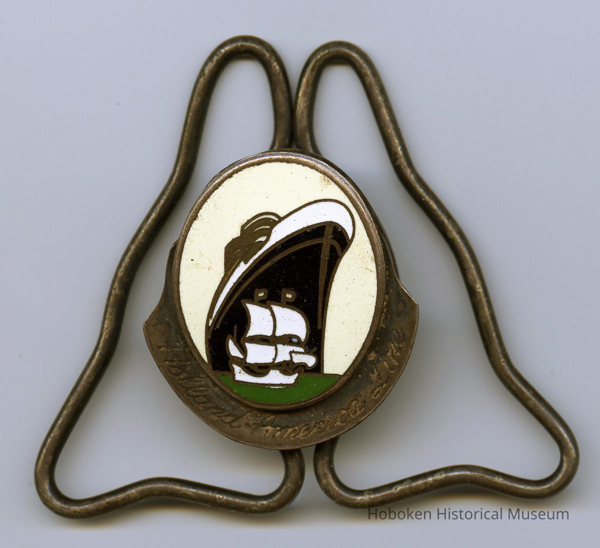Holland America Line crew uniform cap badge