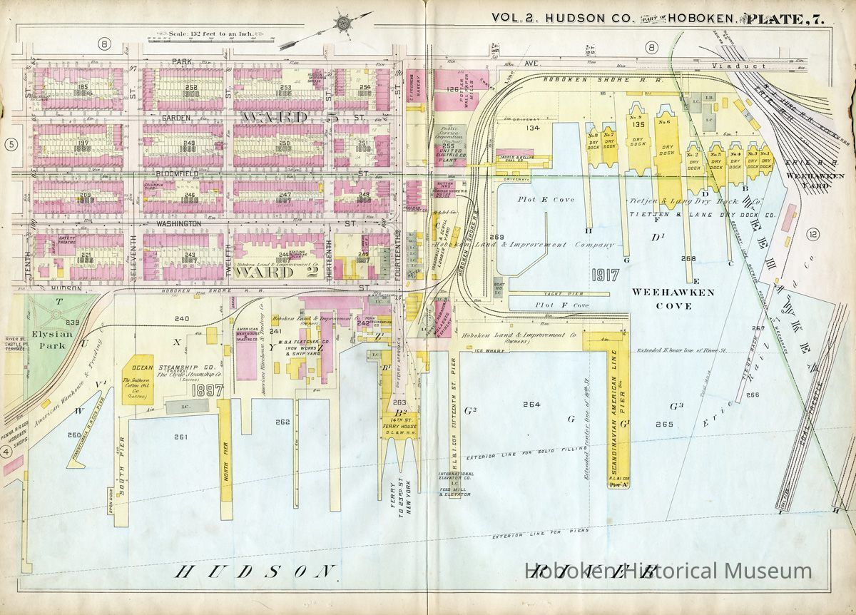 Hopkins Atlas 1909 plate seven full map