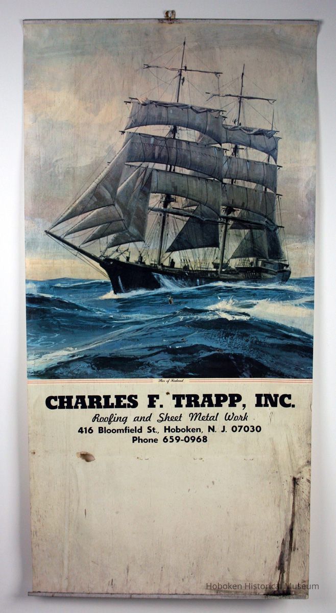 Wall calendar imprinted: Charles F. Trapp, Inc., Roofing & Sheet Metal Work