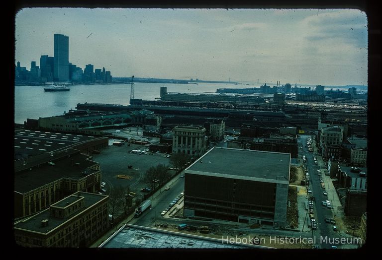 Color slide of aerial view from River & 3rd looking SE picture number 1