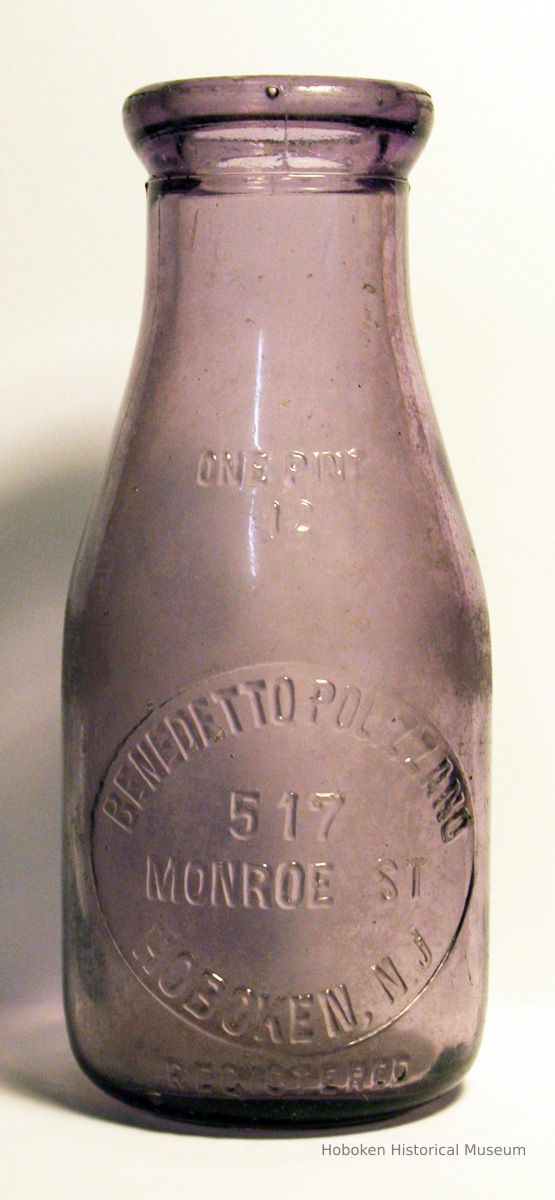 Bottle: Benedetto Polizzano, 517 Monroe St., Hoboken, N.J.