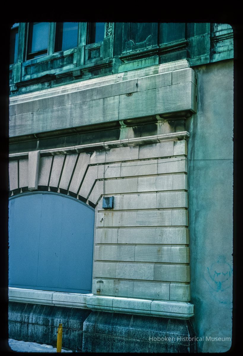 Color slide of eye-level detail view of Lackawanna Terminal façade picture number 1