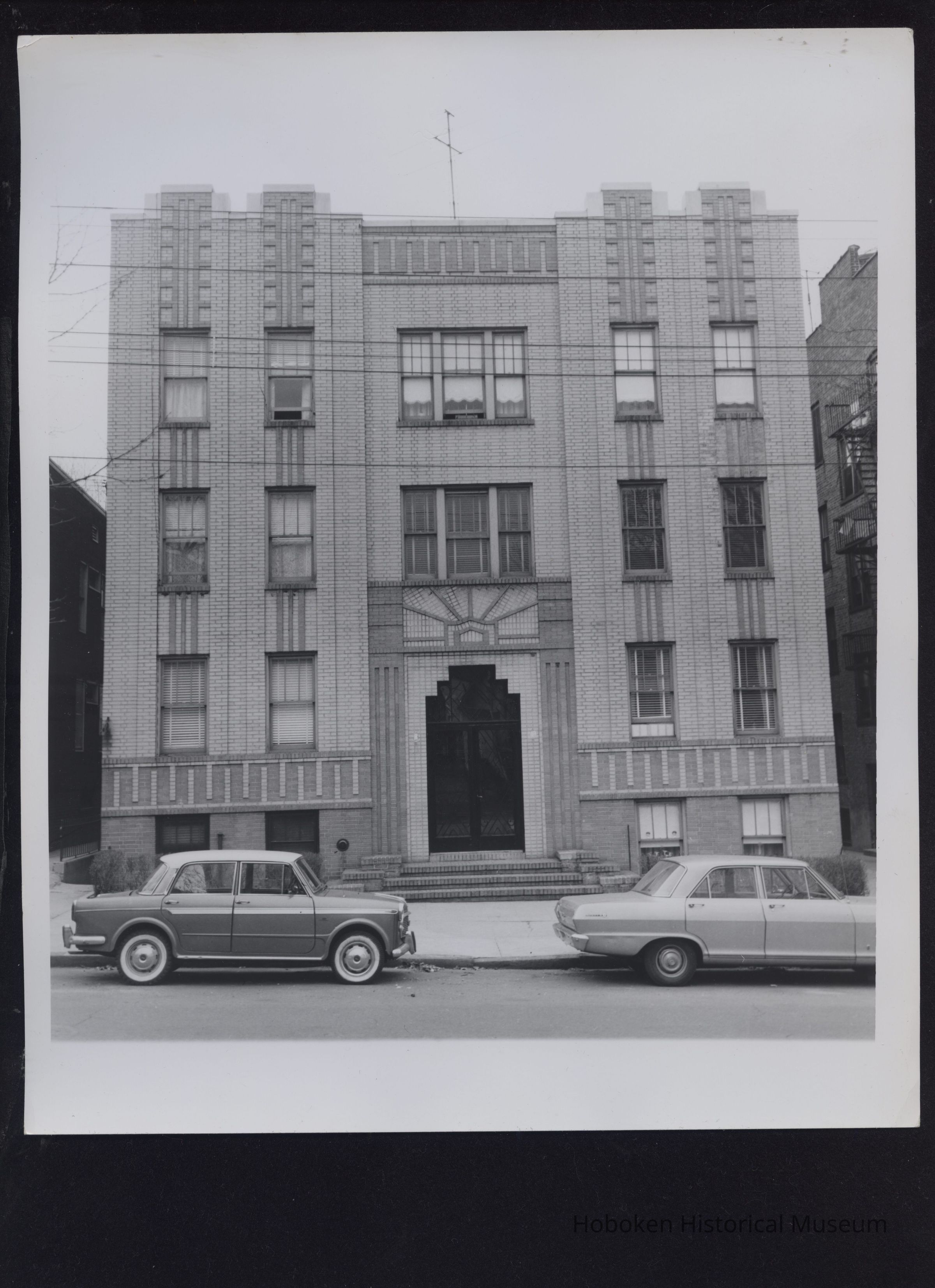 B&W photo of apartment building at 315 Union Street, Jersey City. picture number 1