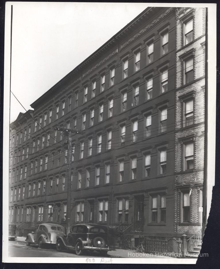 B+W photo of 921-927 Park Ave., Hoboken, NJ. No date. picture number 1