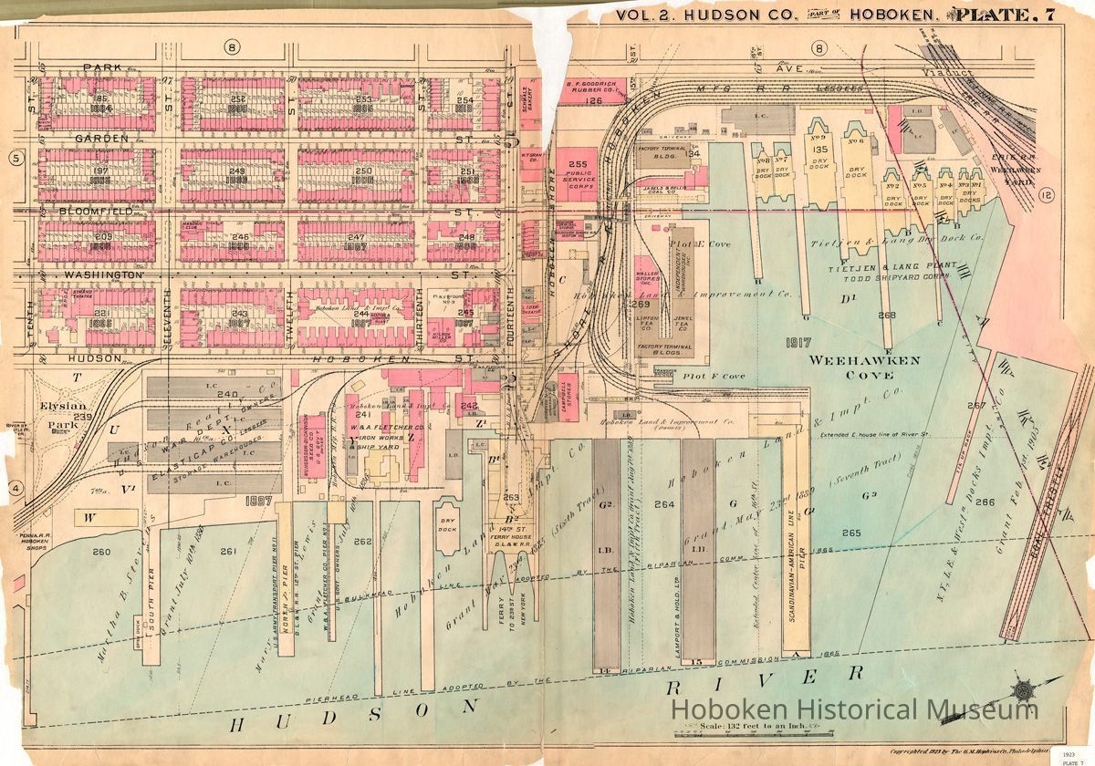 Hopkins Atlas 1923 plate seven full map