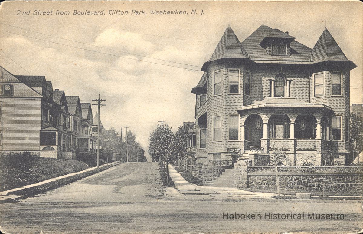 Postcard: 2nd Street, Weehawken, NJ picture number 1