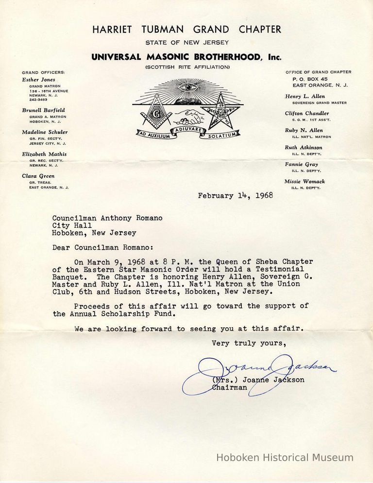 Digital images of letter 1968. Museum does not own original items. picture number 1