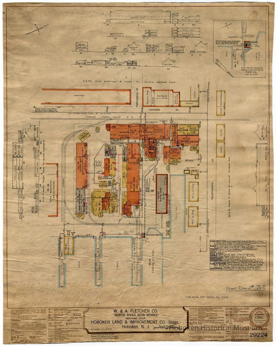 full sheet 1925 Fletcher fire map