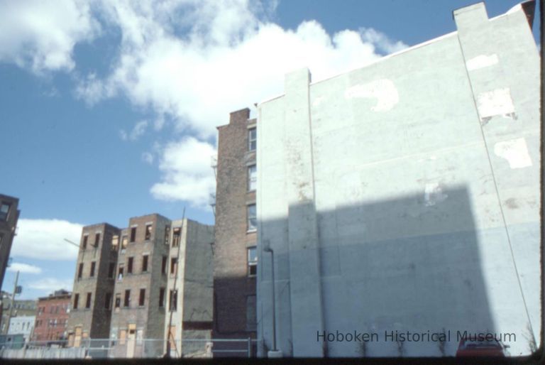 Color slide of building under renovation on or near Newark and Garden Sts., Hoboken, ca. 1984. picture number 1