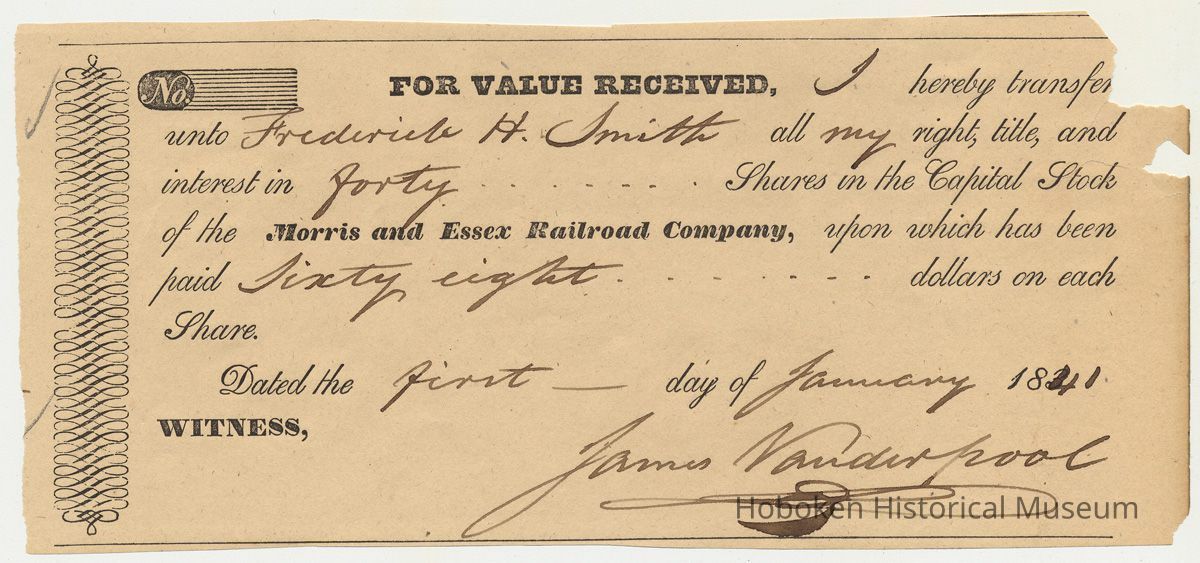 Morris & Essex Railroad 1841