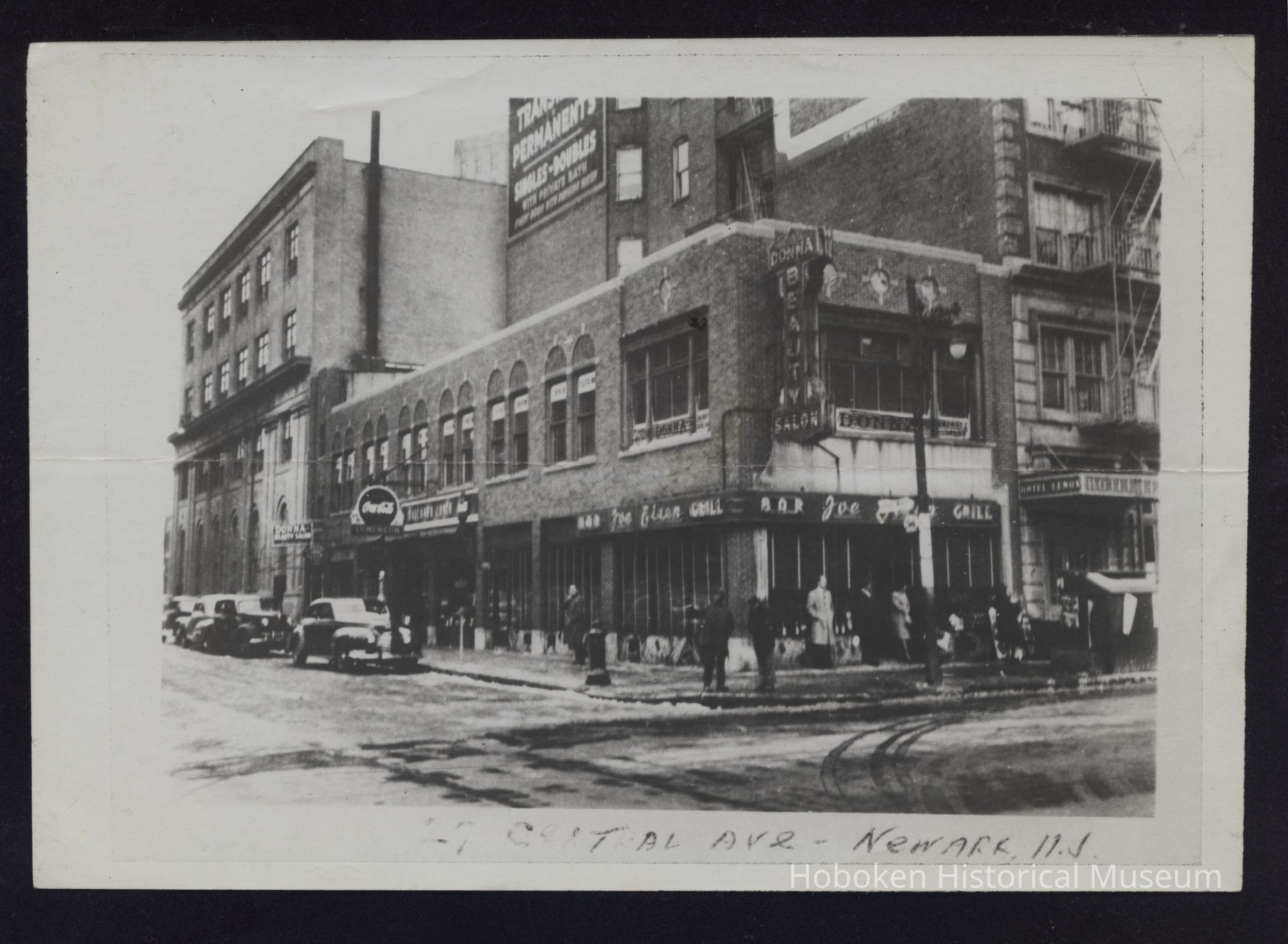 B&W photo of commercial building at 27 Central Avenue, Newark. picture number 1