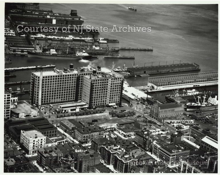 image Lipton Tea building aerial, July 20, 1951; Copyright: NJ State Archives