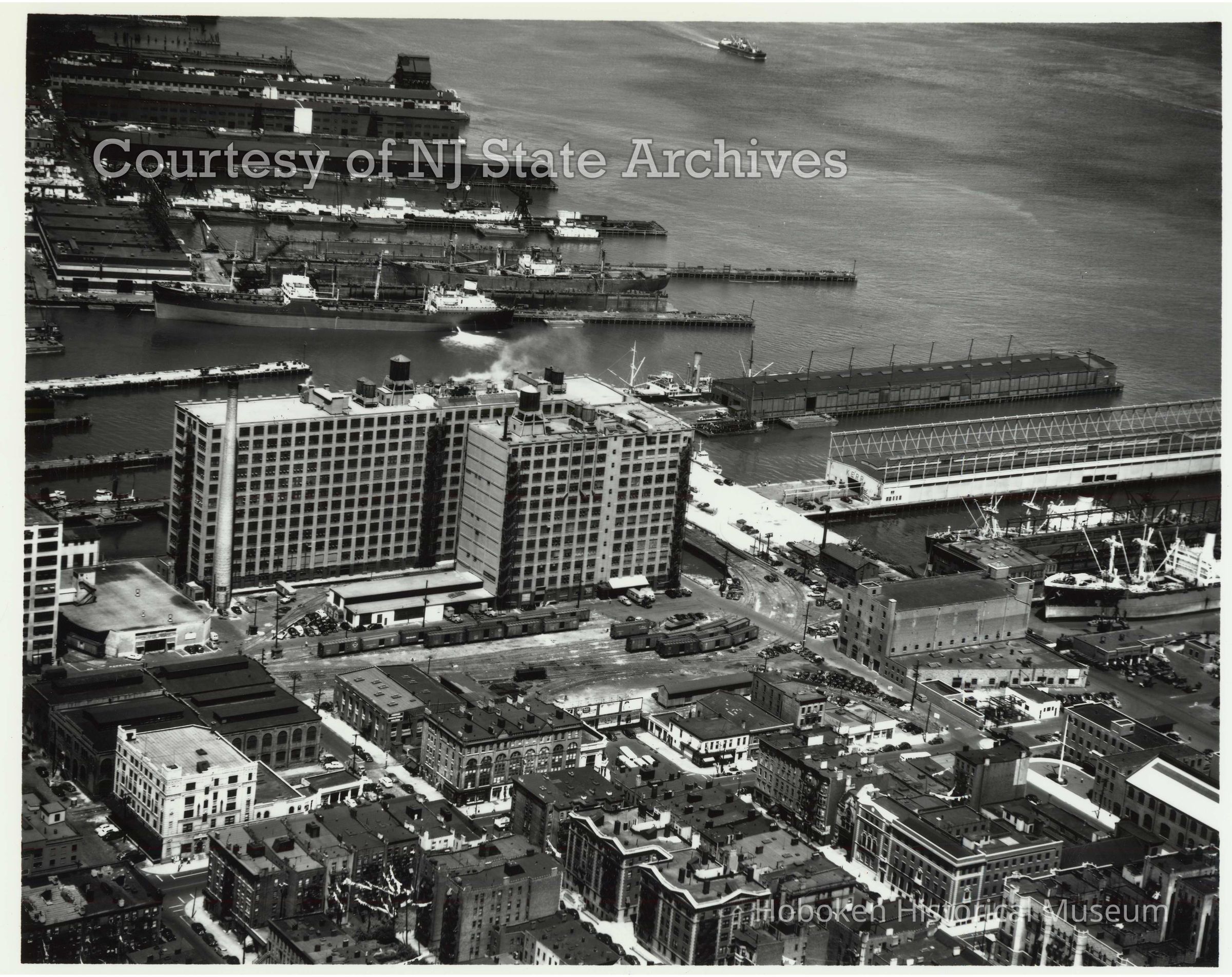 image Lipton Tea building aerial, July 20, 1951; Copyright: NJ State Archives
