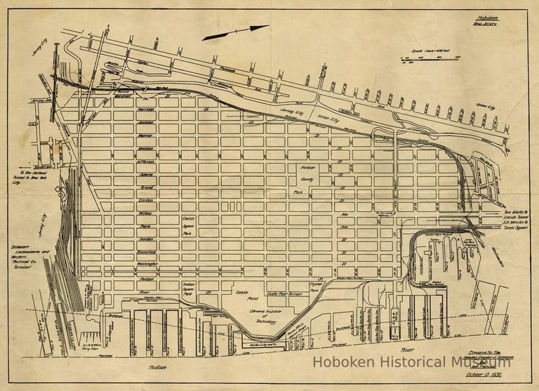 map of Hoboken, Oct. 15, 1930; issued 1937 or later