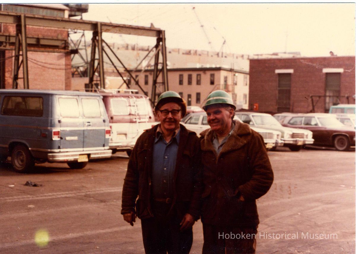 Digital scan of color photo of Bethlehem Steel Hoboken Shipyard, Hoboken, no date, circa 1970-1980. picture number 1