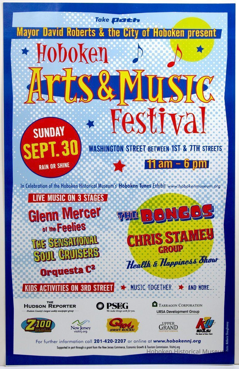 Poster for Hoboken Arts & Music Festival, Sunday, Sept. 30, (2007.) picture number 1