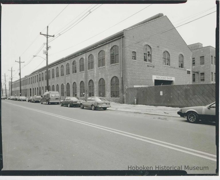 B+W photo of buildings, interiors and exteriors, of the Bethlehem Steel Shipyard, Hoboken Division, no date (ca 1990.) picture number 1