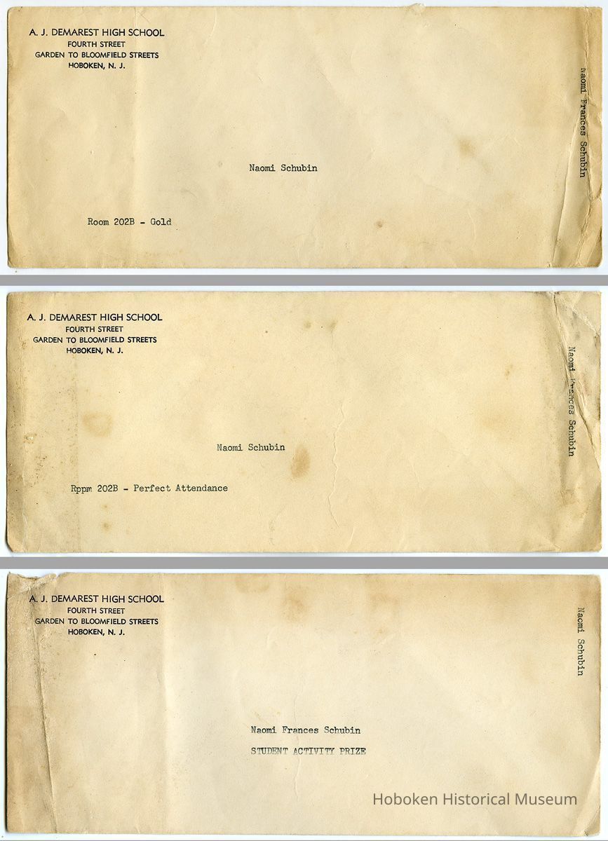 3 envelopes