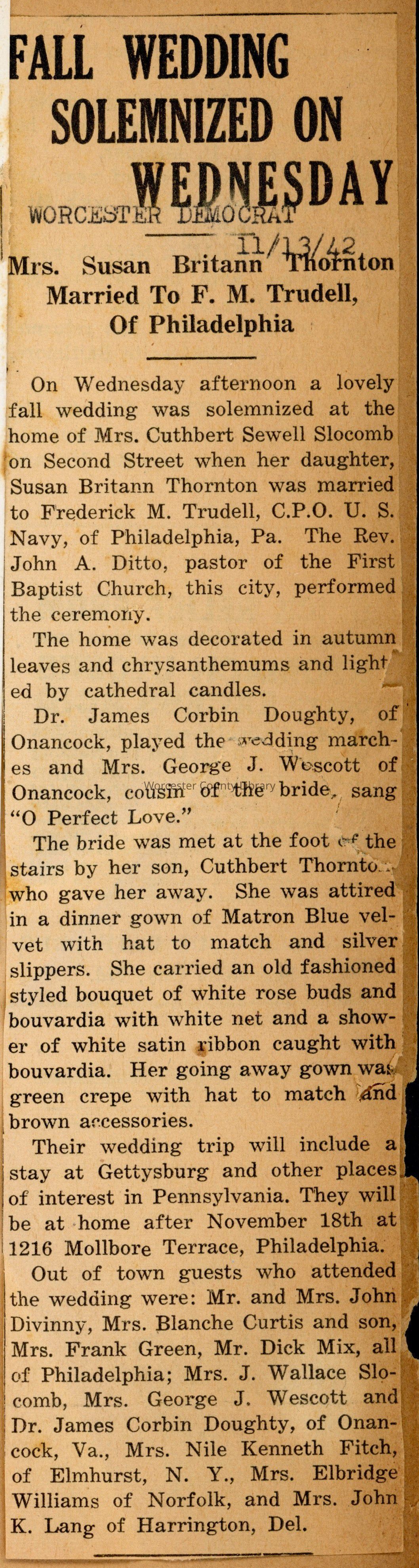 Newspaper Clippings 1940s