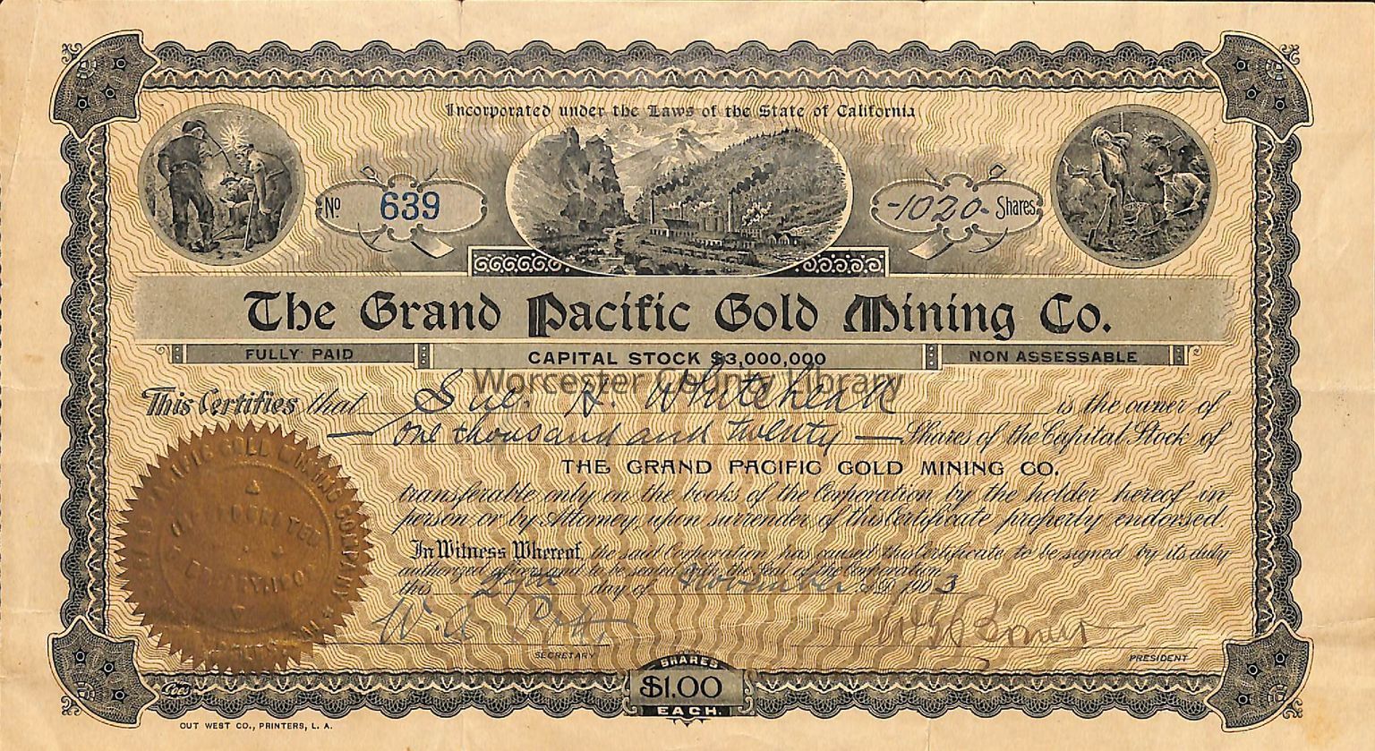 Sue Whitehead Stock Records (WR 7)
