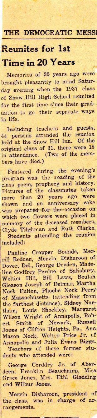 Newspaper Clippings 1950s
