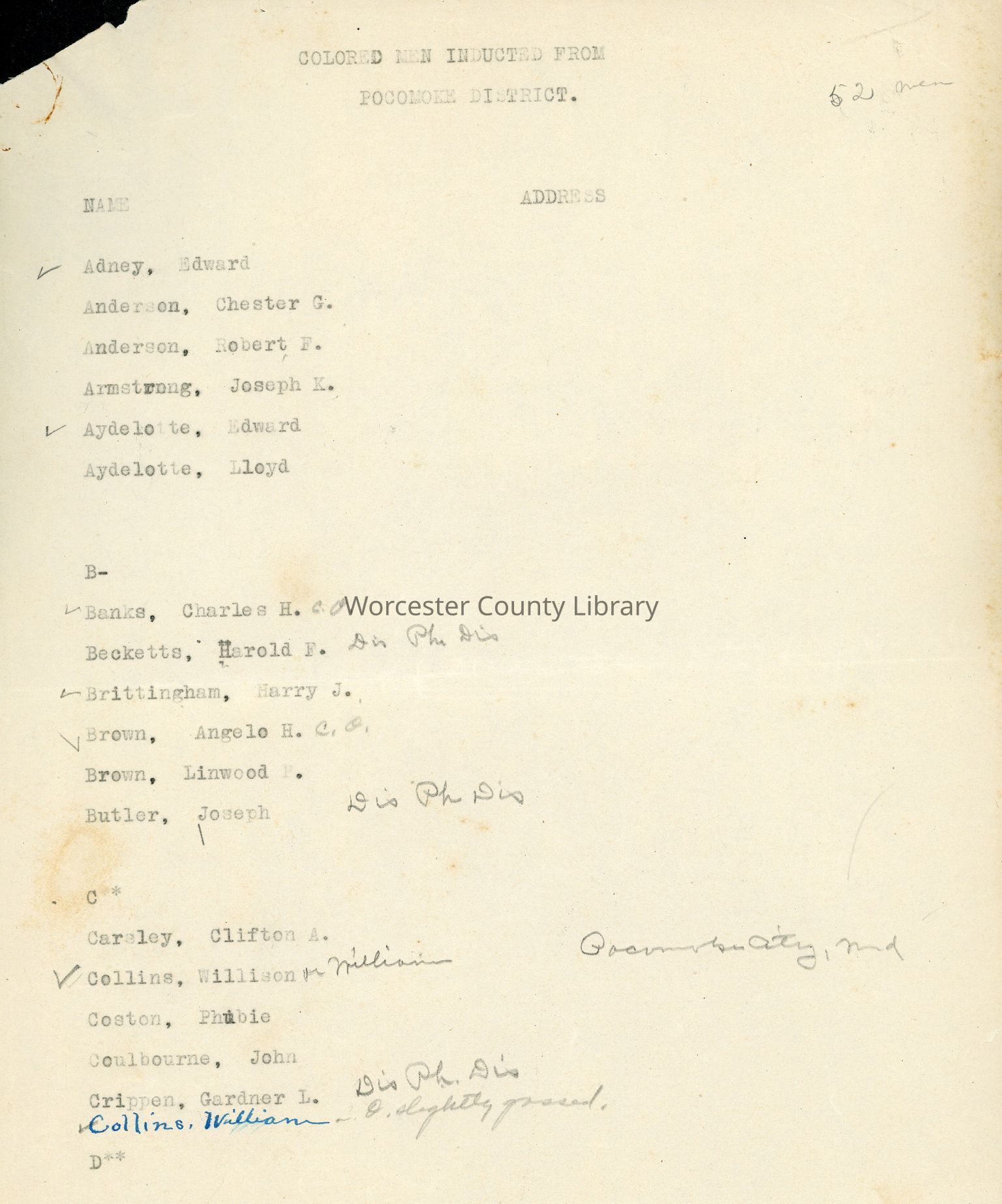 WWI Records (WR 68)