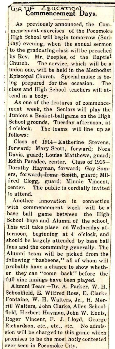Newspaper Clippings 1910s