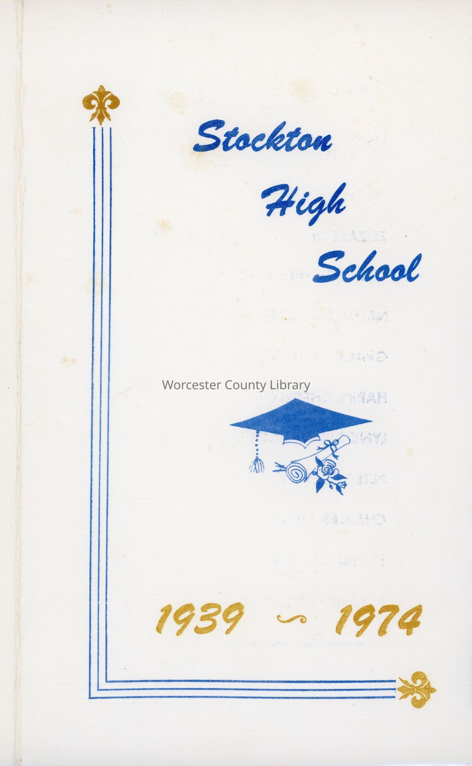 Stockton High School collection (WR 24)