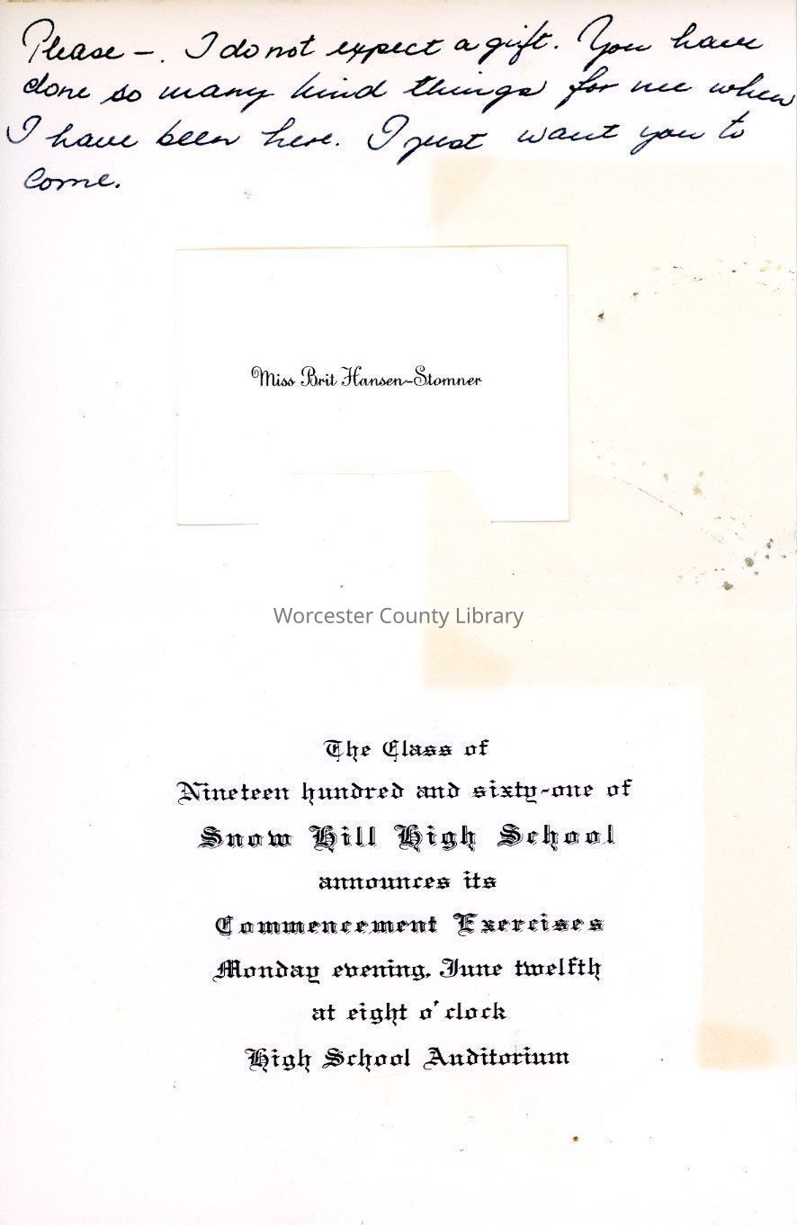 Snow Hill High School (WR 23)