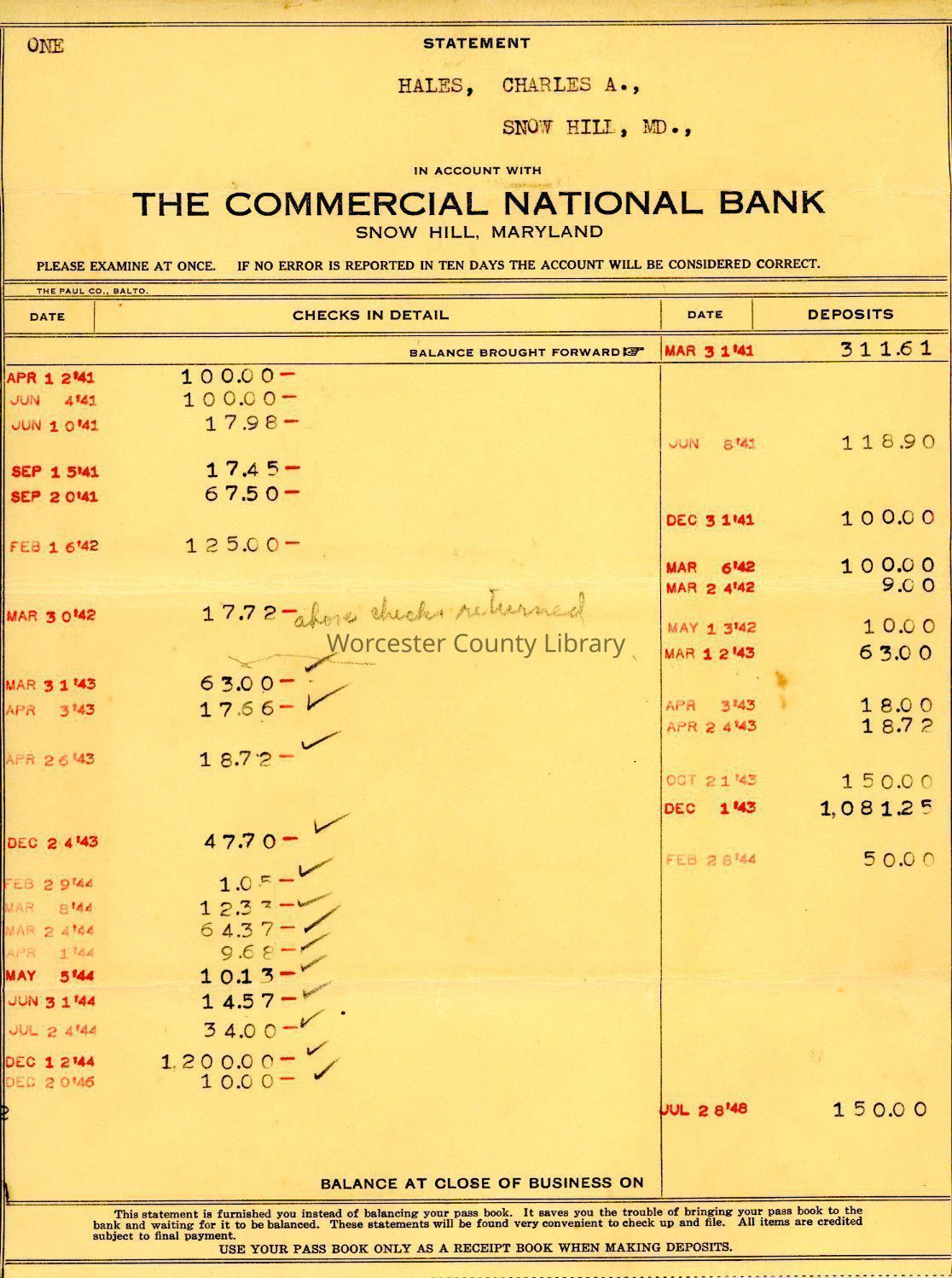 Charles A. Hales Papers (WR 81)