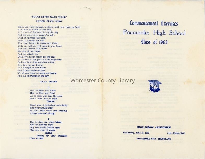 Pocomoke High School Class of 1963 (WR 134)